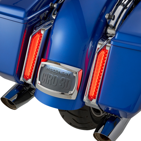 CIRO Filler Panel Tail Lights - Smoke Lens - Chrome 42050