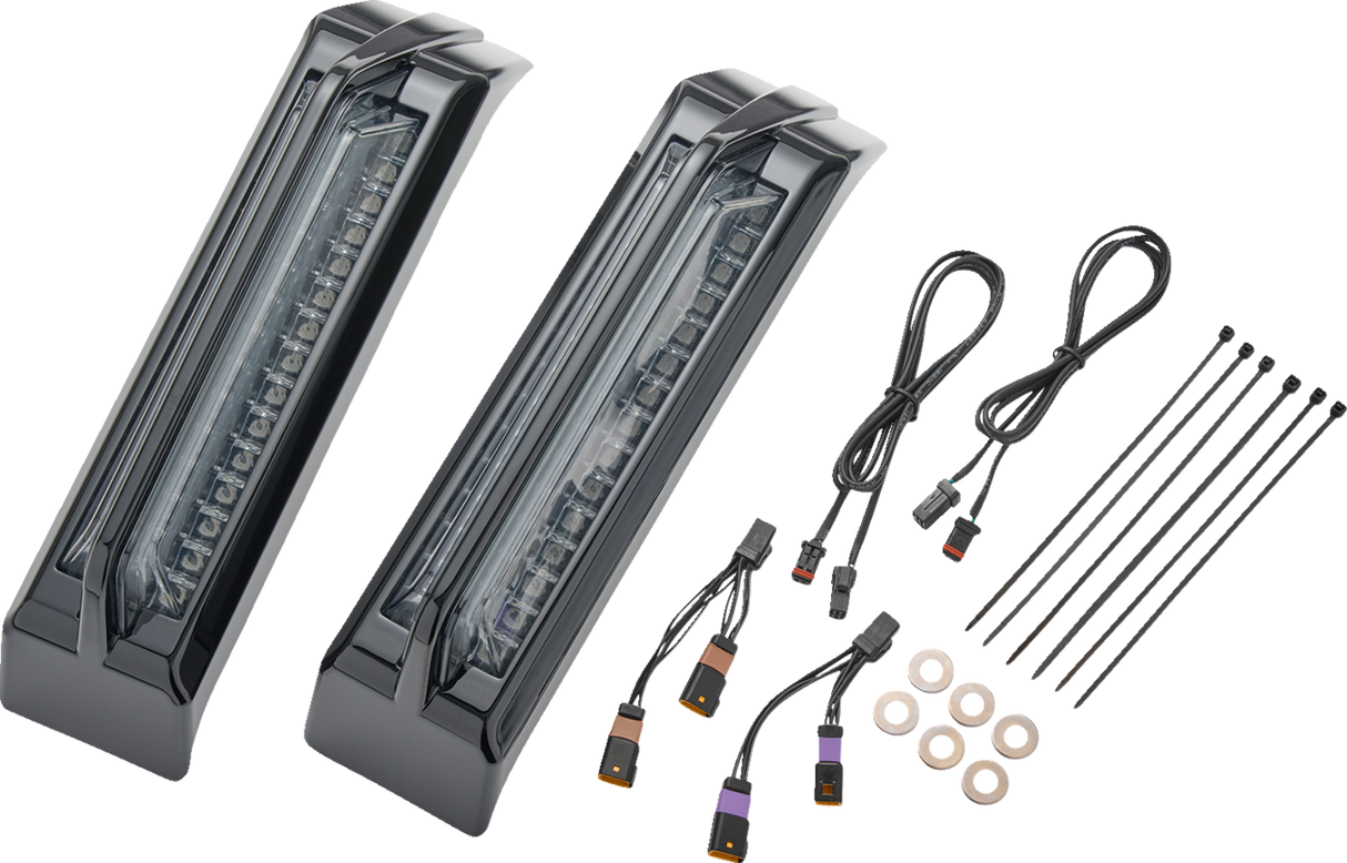 CIRO Filler Panel Tail Lights - Smoke Lens - Black 42051