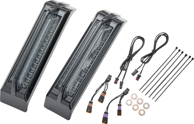 CIRO Filler Panel Tail Lights - Smoke Lens - Black 42051