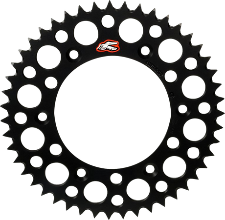 RENTHAL Rear Sprocket - Aluminum - 46 Tooth - Black - Gas Gas/Husqvarna/KTM 441U-428-46GPBK
