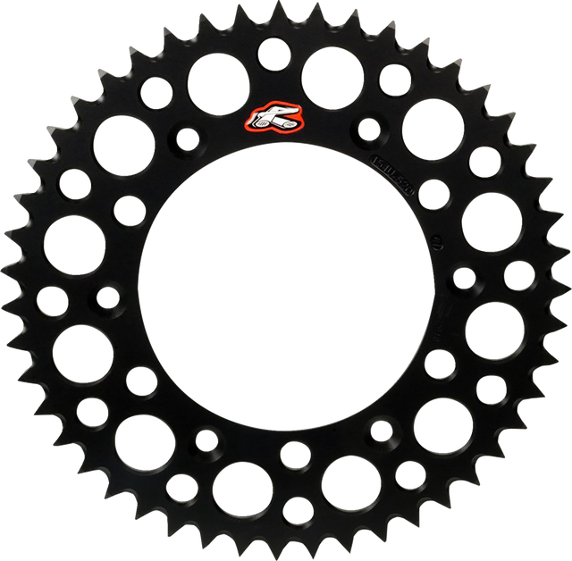 RENTHAL Rear Sprocket - Aluminum - 46 Tooth - Black - Gas Gas/Husqvarna/KTM 441U-428-46GPBK
