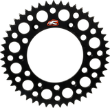 RENTHAL Rear Sprocket - Aluminum - 47 Tooth - Black - Gas Gas/Husqvarna/KTM 441U-428-47GPBK