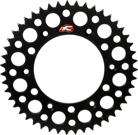 RENTHAL Rear Sprocket - Aluminum - 49 Tooth - Black - Gas Gas/Husqvarna/KTM 441U-428-49GPBK