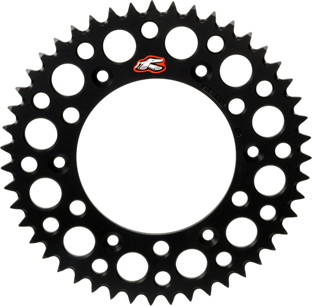RENTHAL Rear Sprocket - Aluminum - 50 Tooth - Black - Gas Gas/Husqvarna/KTM 441U-428-50GPBK