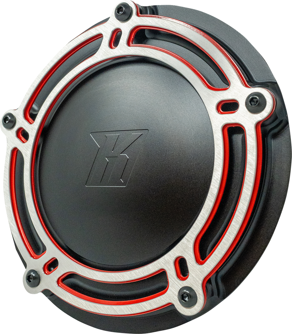 KODLIN USA Derby Cover - NXL Redline - Black/Red - M8 Touring K25409-RL