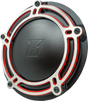 KODLIN USA Derby Cover - NXL Redline - Black/Red - M8 Touring K25409-RL
