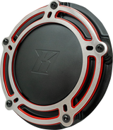 KODLIN USA Derby Cover - NXL Redline - Black/Red - M8 Softail K25410-RL