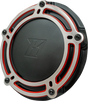 KODLIN USA Derby Cover - NXL Redline - Black/Red - M8 Softail K25410-RL