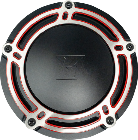 KODLIN USA Derby Cover - NXL Redline - Black/Red - M8 Touring K25409-RL
