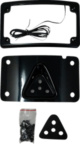 KODLIN USA 3-Hole License Plate Mount - Curved - Black KUS20352