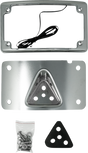 KODLIN USA 3-Hole License Plate Mount - Curved - Chrome KUS20353
