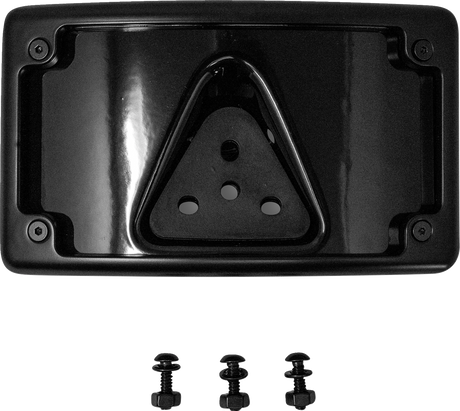 KODLIN USA 3-Hole License Plate Mount - Curved - Black KUS20352