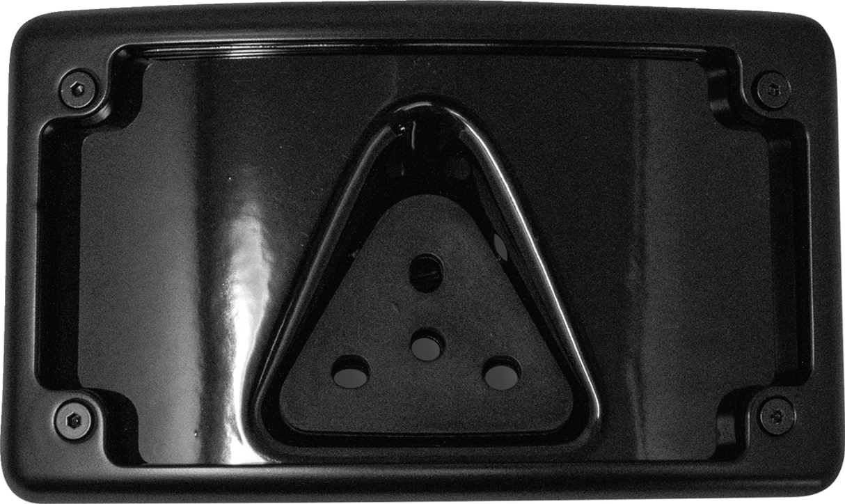 KODLIN USA 3-Hole License Plate Mount - Curved - Black KUS20352