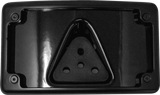 KODLIN USA 3-Hole License Plate Mount - Curved - Black KUS20352