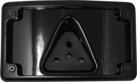 KODLIN USA 3-Hole License Plate Mount - Curved - Black KUS20352