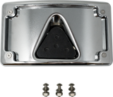 KODLIN USA 3-Hole License Plate Mount - Curved - Chrome KUS20353