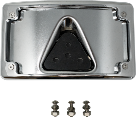 KODLIN USA 3-Hole License Plate Mount - Curved - Chrome KUS20353