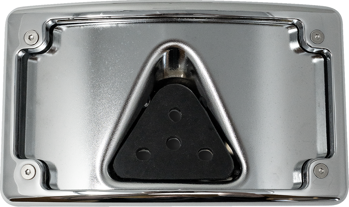 KODLIN USA 3-Hole License Plate Mount - Curved - Chrome KUS20353