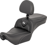 SADDLEMEN RoadSofa™ Seat - with Backrest - Carbon Fiber - RH975 '22-'25 822-11-185BR