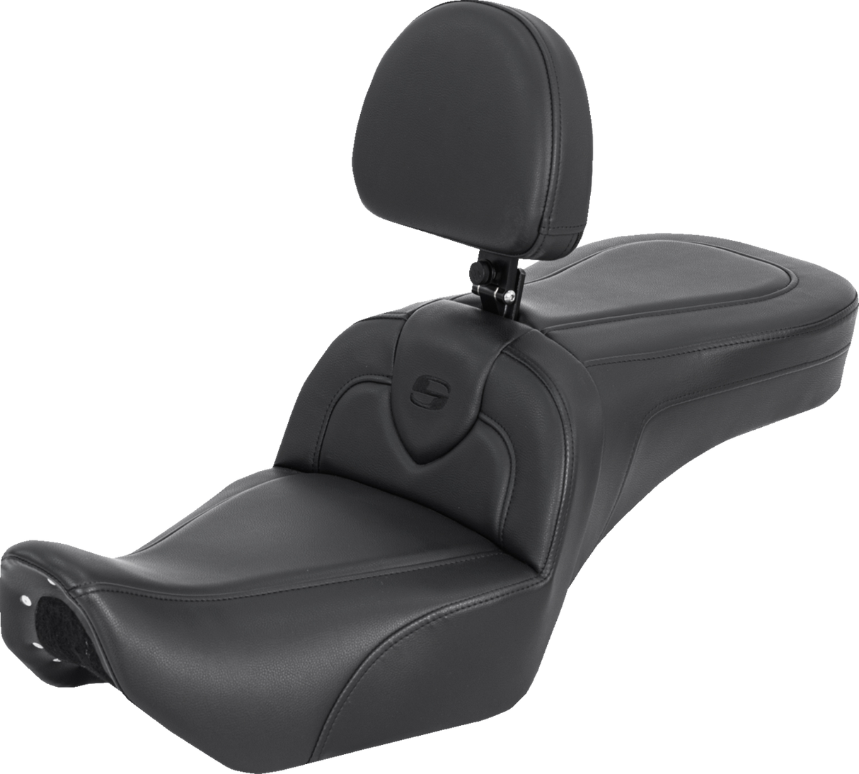SADDLEMEN RoadSofa™ Seat - with Backrest - Black - RH975 '22-'25 822-11-187BR