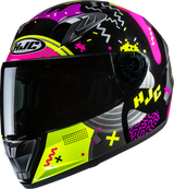 HJC Youth Y10 Helmet - Mika - MC3H - Large FP70NUSG03HV