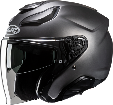 HJC F31 Helmet - Solid - Semi-Flat Titanium - 2XL JA21NUS8SFTV
