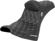 SADDLEMEN Pro Series SDC Performance Seat - w/ Backrest - White Stitch - Gripper - FXBB/FXST '18-'25 SC81830DB6
