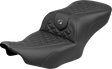 SADDLEMEN Roadsofa™ Seat - without Backrest - Gray Stitch - FLH/FLT '23-'25 823-07-21002
