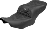 SADDLEMEN Roadsofa™ Seat - without Backrest - Gray Stitch - FLH/FLT '23-'25 823-07-21002