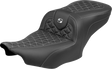 SADDLEMEN Roadsofa™ Seat - without Backrest - Silver Stitch - FLH/FLT '23-'25 823-07-21005