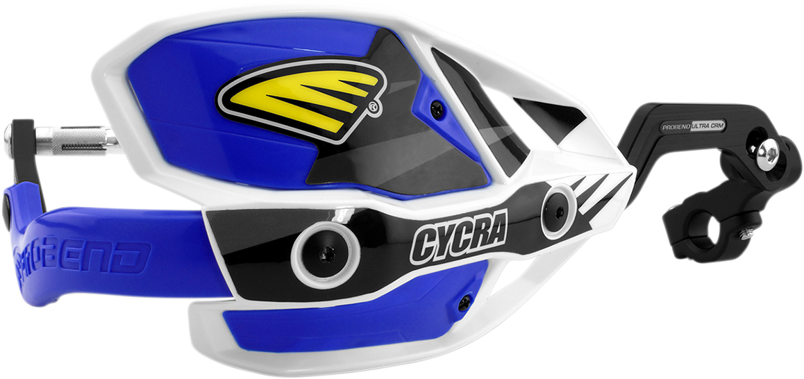 Cycra 1CYC-7408-62X Ultra Probend CRM Wrap Around Handguards for 1-1/8" Handlebars - White/Blue | Off-Road