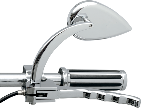 DRAG SPECIALTIES Mirror - Tear Drop - Chrome - Long Stem 0640-0387 - Cycle City Outdoors