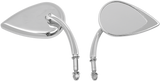 DRAG SPECIALTIES Mirror - Tear Drop - Chrome - Short Stem 0640-0688 - Cycle City Outdoors