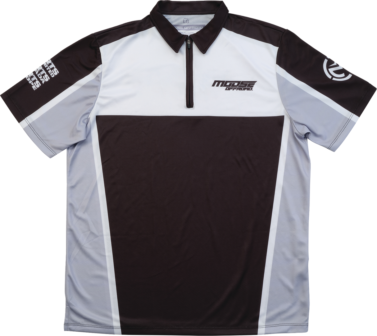 MOOSE OFFROAD Moose Pit Shirt - Black/Gray/White - Medium MRS01DS01BKWHMR
