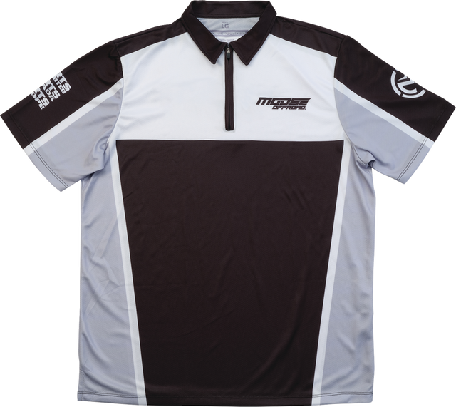 MOOSE OFFROAD Moose Pit Shirt - Black/Gray/White - Large MRS01DS01BKWHLR