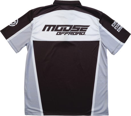 MOOSE OFFROAD Moose Pit Shirt - Black/Gray/White - Small MRS01DS01BKWHSR