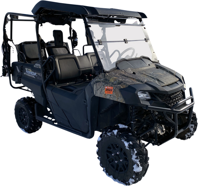 MOOSE OFFROAD Full Folding Windshield - Deluxe - Pioneer 700 V000347-12200M