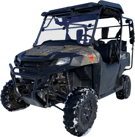 MOOSE OFFROAD Full Folding Windshield - Deluxe - Pioneer 700 V000347-12200M