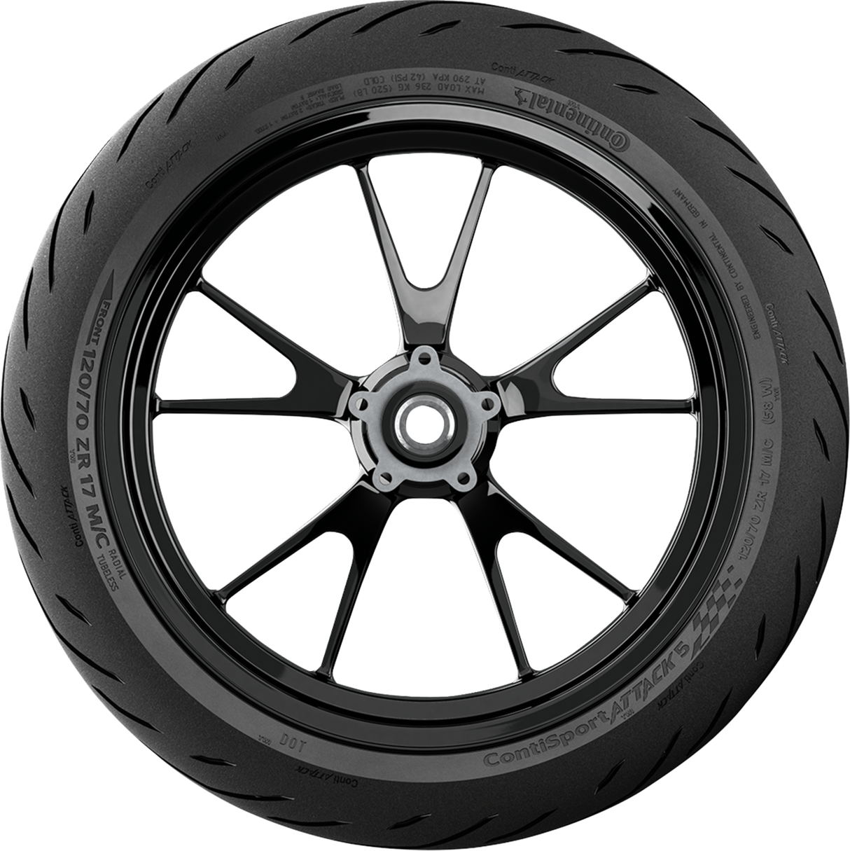 CONTINENTAL Tire - ContiSportAttack 5 - Front - 120/70ZR17 - (58W) 02447650000