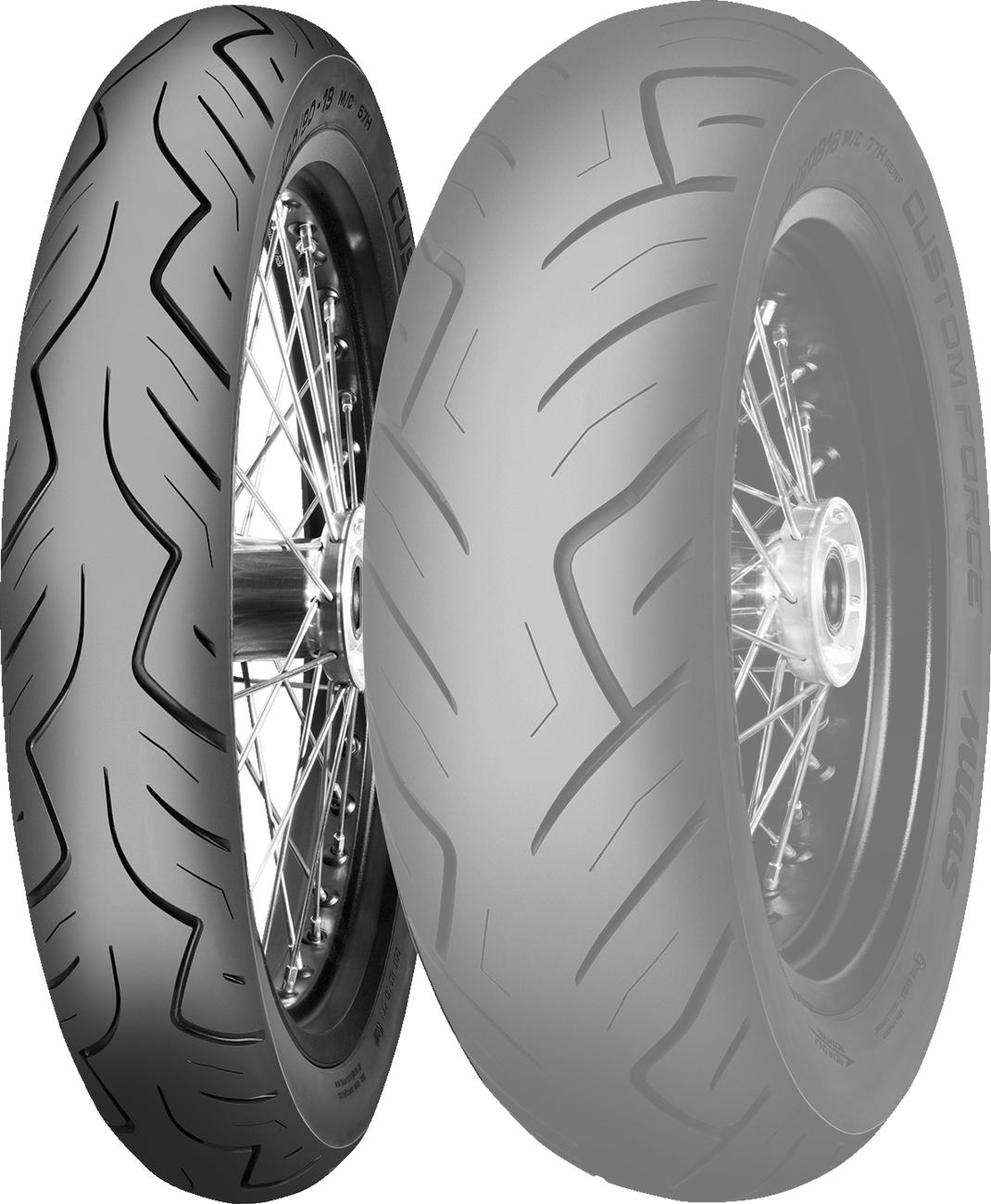 MITAS Tire - Custom Force - Front - 100/90-19 | MM90-19 - 57H 70000030