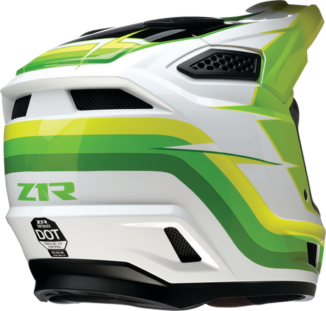 Z1R Dirt Maxx Helmet - Vortex - White/Green - Small 0110-9730
