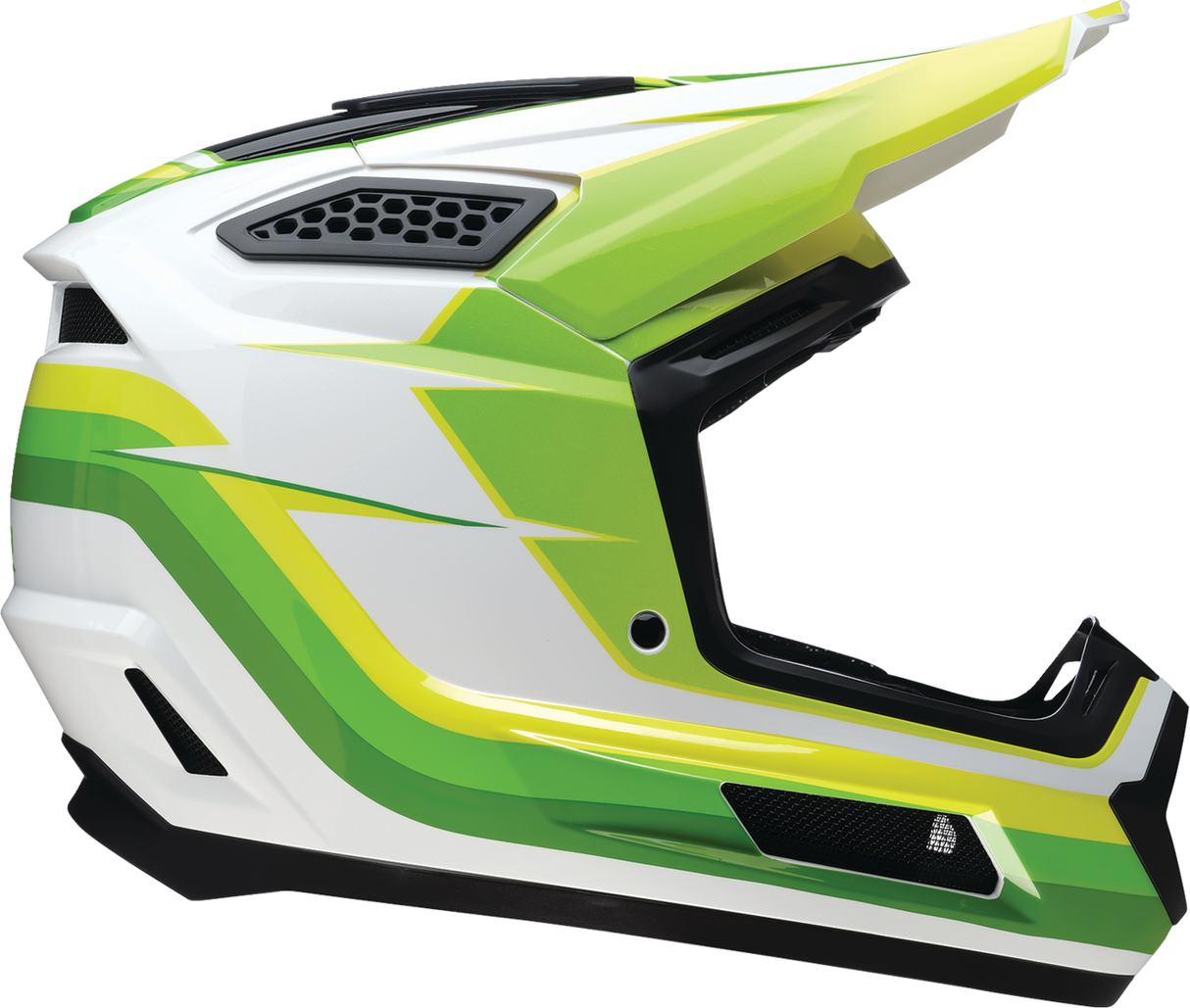 Z1R Dirt Maxx Helmet - Vortex - White/Green - 3XL 0110-9735