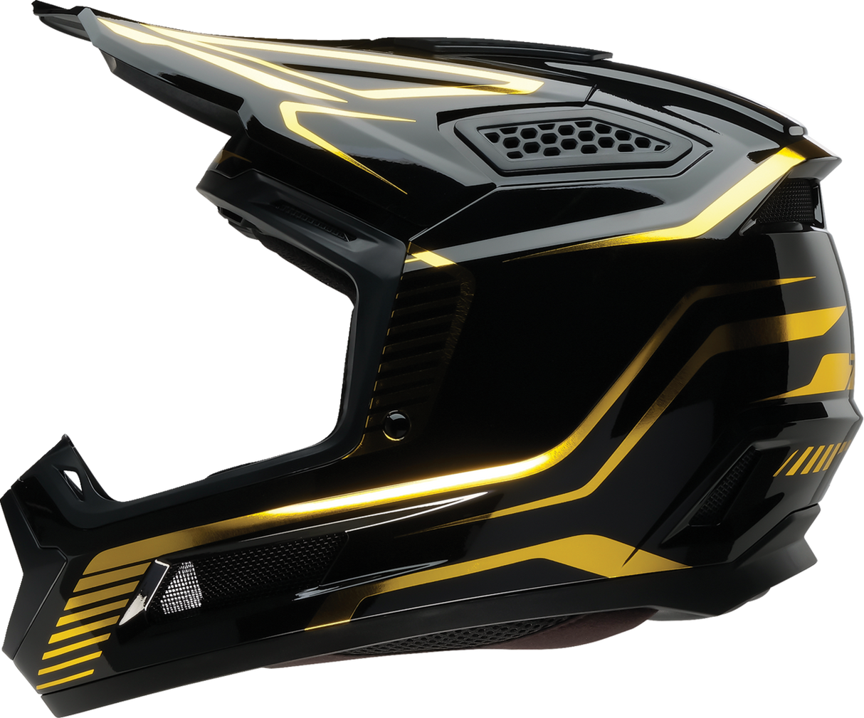 Z1R Dirt Maxx Helmet - Monogram - Black/Gold - 4XL 0110-9744