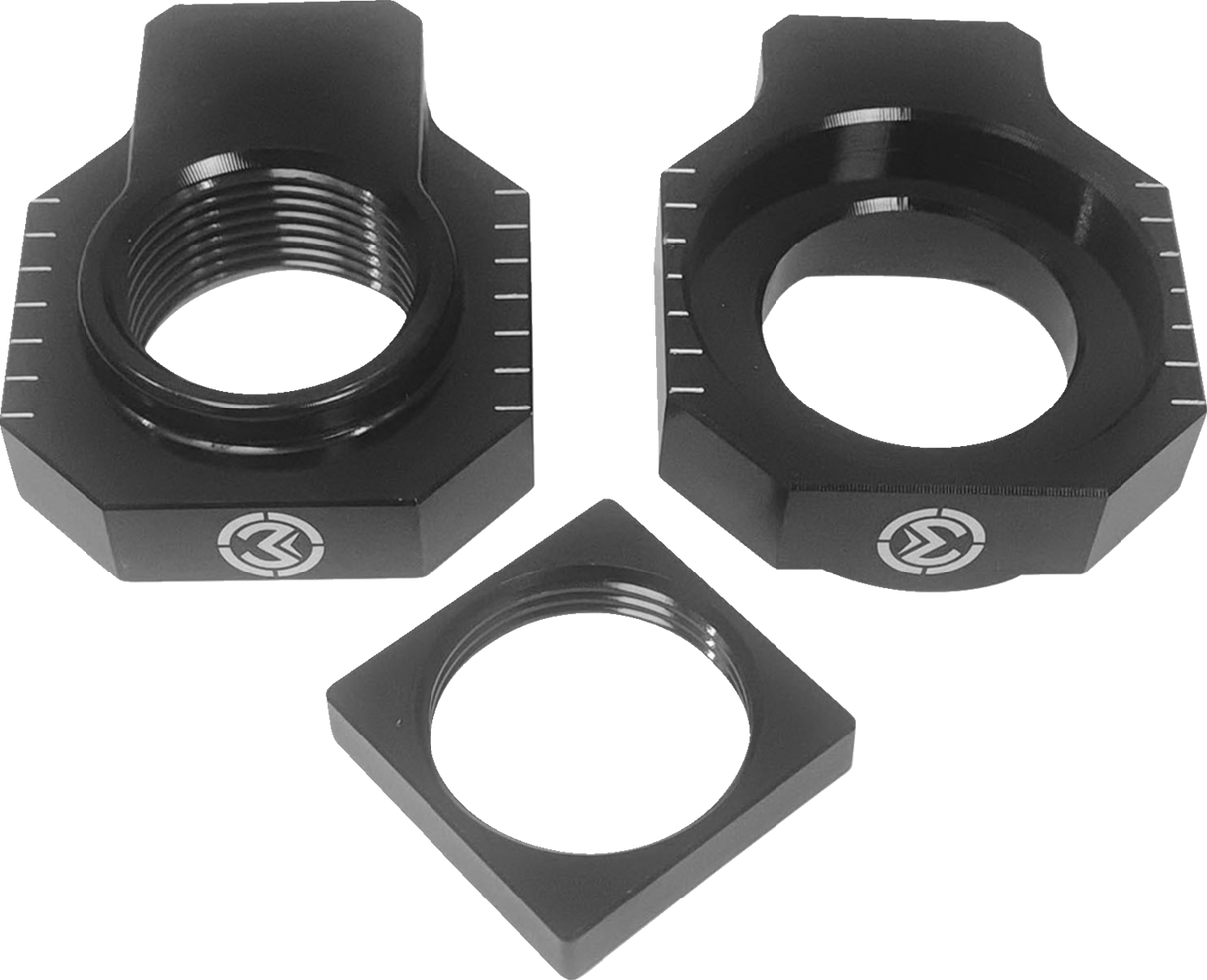 MOOSE OFFROAD Adjuster Kit - Swingarm/Axle Block - Gas Gas/Husqvarna/KTM W16-5603B