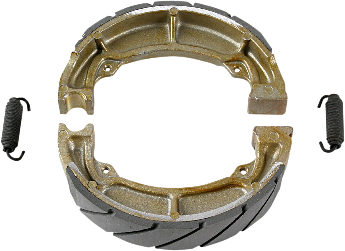 EBC "G" Grooved Organic Base Brake Shoes - 705G (Kawasaki KLF220 Bayou / KLF250 Bayou / KDX250 1978–2011)
