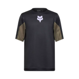 Fox Racing - Yth Defend SS Jersey Park - Black - YL