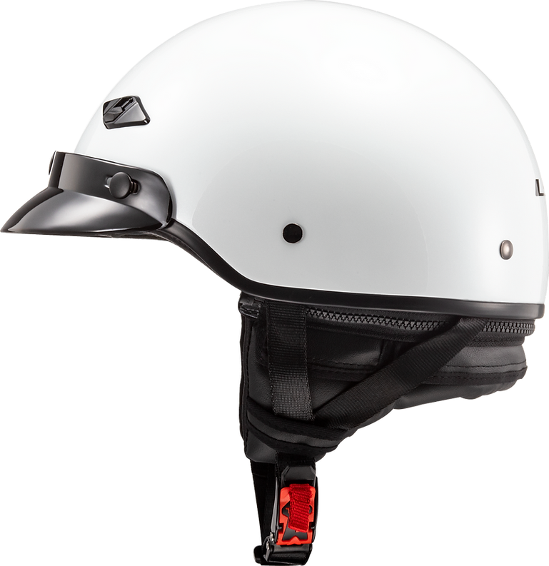 LS2 Bagger Half Helmet | Gloss White / Matte Black | DOT | S–2XL