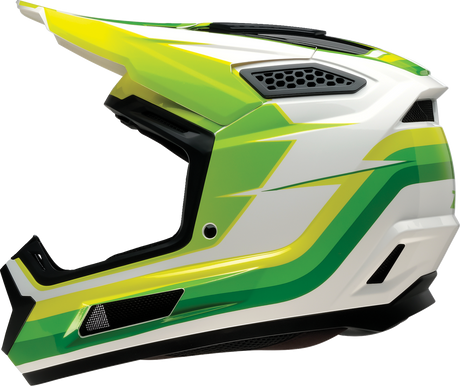 Z1R Dirt Maxx Helmet - Vortex - White/Green - XL 0110-9733