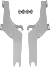 MEMPHIS SHADES Batwing Trigger Lock Mounting Kit - VN 1600 - Polished MEK1940