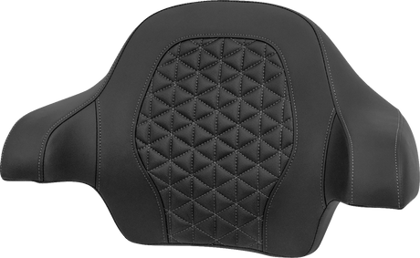 SADDLEMEN Tour-Pak® Passenger Pad - Tri-Gripper - Gray Stitch - FLH/FLT '14-'25 814-07-15602
